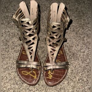 Sam Edelman gold sandals, size 6